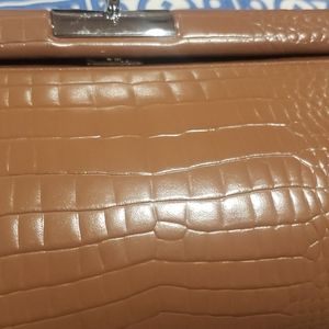GU_DE CROC MILKY BROWN EFFECT BAG